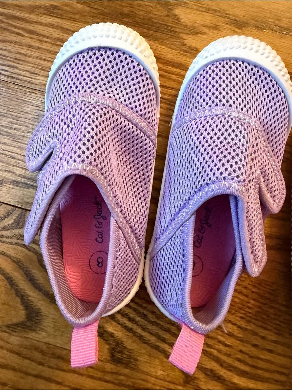 Cat & Jack Kids Slip-On Mesh Water Shoes in Purple and Pink